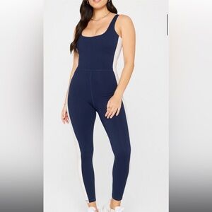 Fabletics Navy and White Women's Jumpsuit
